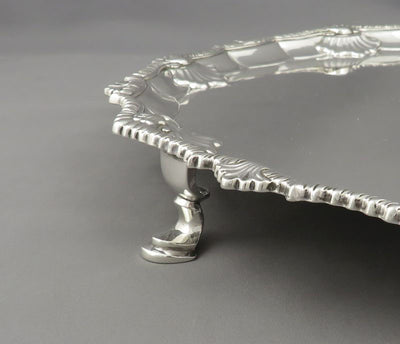 George III Sterling Silver Salver - JH Tee Antiques