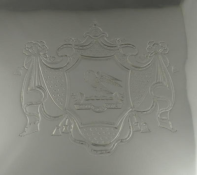 George III Sterling Silver Tea Tray - JH Tee Antiques