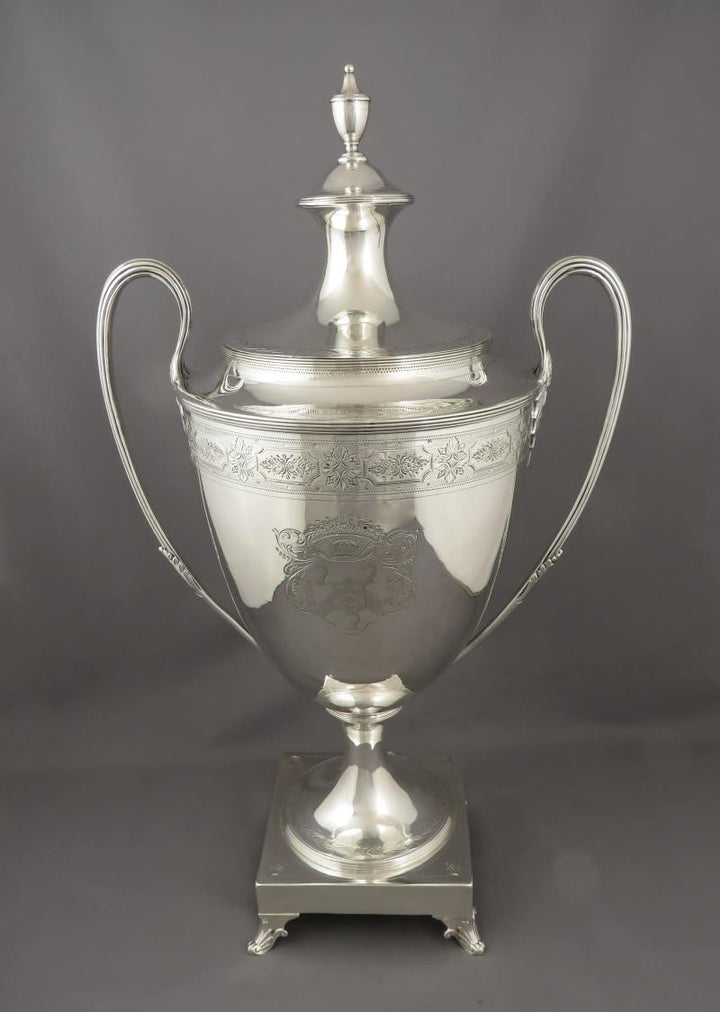 George III Sterling Silver Tea Urn - JH Tee Antiques