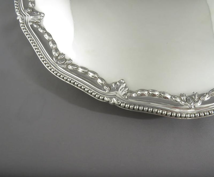 George III Sterling Silver Salver - JH Tee Antiques