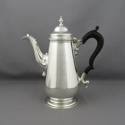 George II Scottish Silver Coffee Pot - JH Tee Antiques