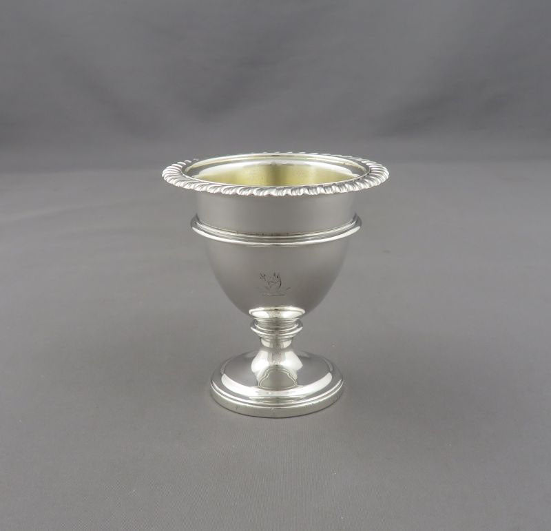 George IV Sterling Silver Egg Cruet - JH Tee Antiques