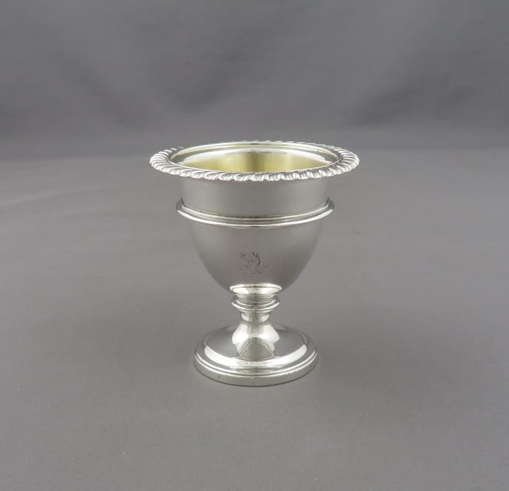 George IV Sterling Silver Egg Cruet - JH Tee Antiques