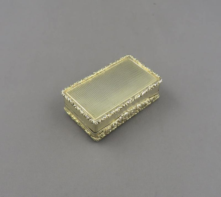 Georgian Sterling Silver Snuff Box - JH Tee Antiques
