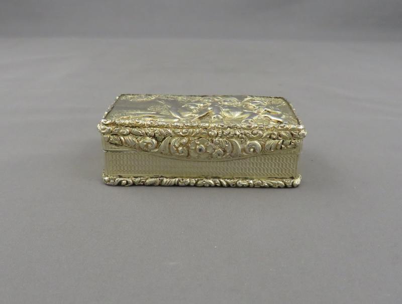 Georgian Sterling Silver Snuff Box - JH Tee Antiques