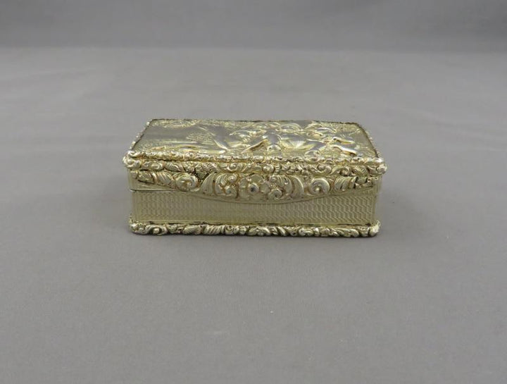 Georgian Sterling Silver Snuff Box - JH Tee Antiques