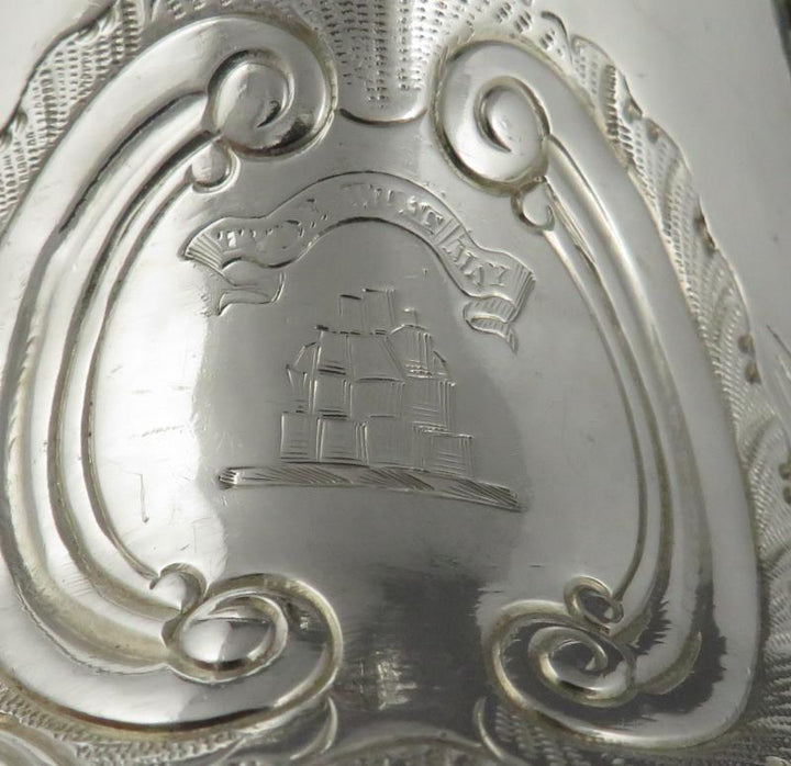 George IV Sterling Silver Gravy Boat - JH Tee Antiques