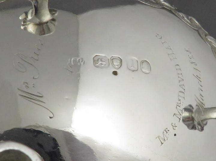 George IV Sterling Silver Gravy Boat - JH Tee Antiques