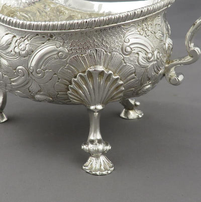 George IV Sterling Silver Gravy Boat - JH Tee Antiques