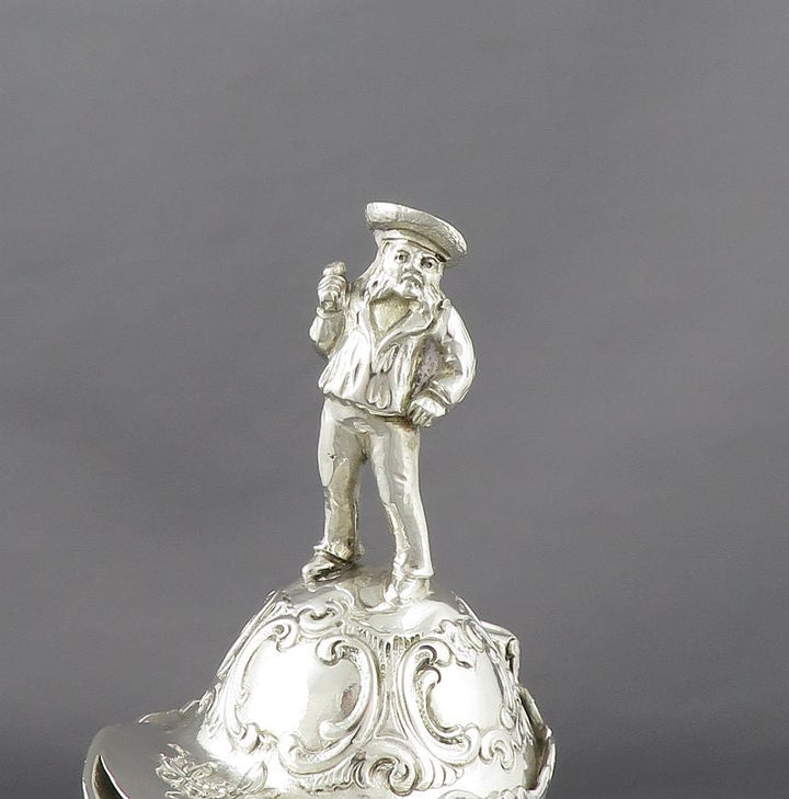 German Silver Figural Claret Jug - JH Tee Antiques