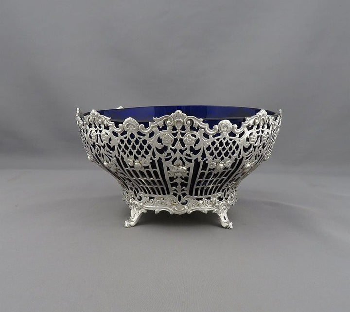 German Silver Table Bowl - JH Tee Antiques