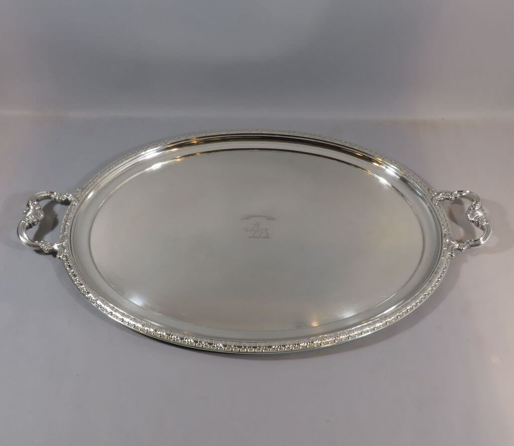 Gorham Sterling Silver Tea Tray - JH Tee Antiques