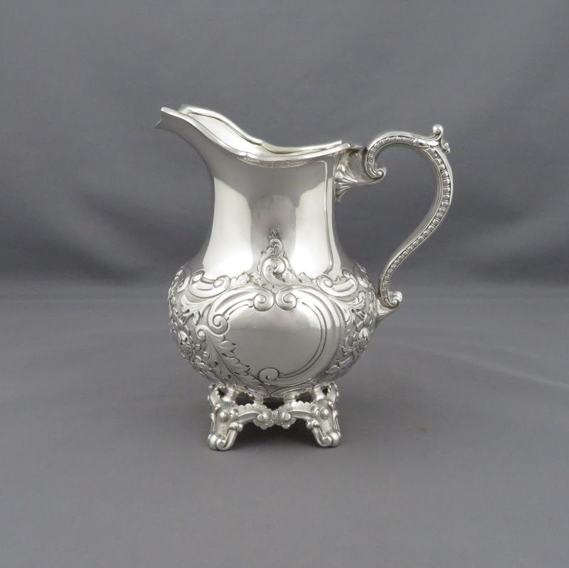 Edwardian Sterling Silver Tea Service - JH Tee Antiques