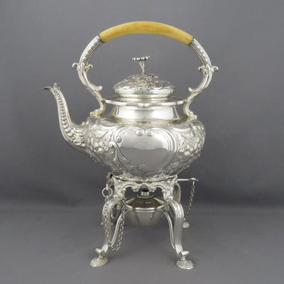 Edwardian Sterling Silver Tea Service - JH Tee Antiques