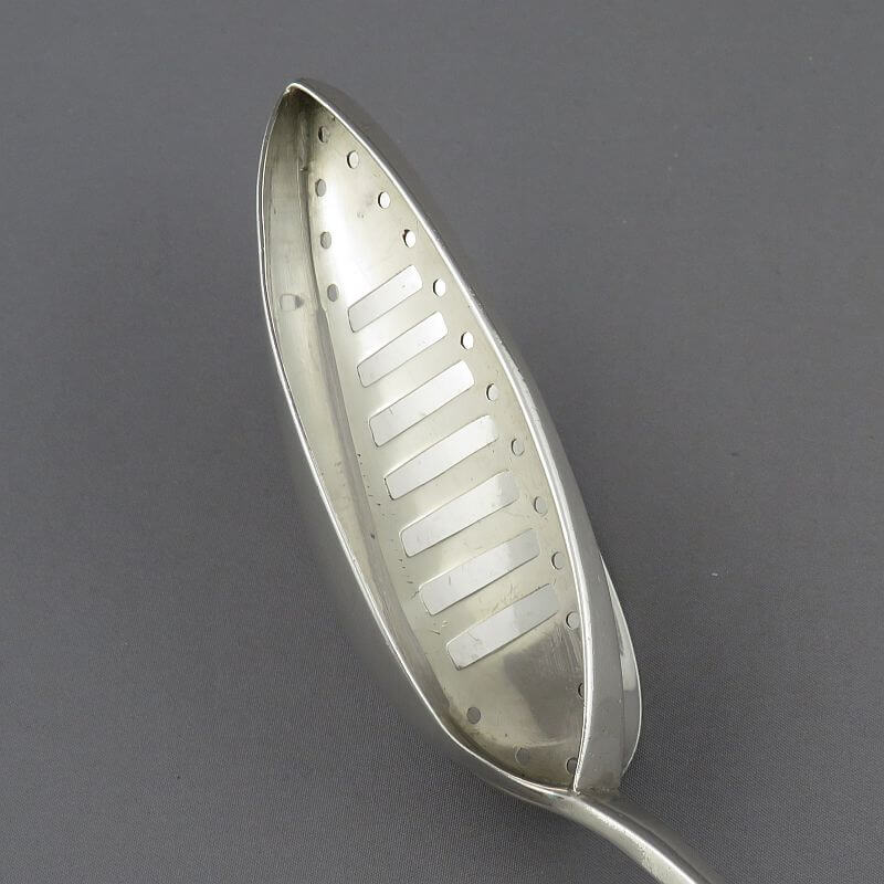 George III Irish Silver Straining Spoon - JH Tee Antiques