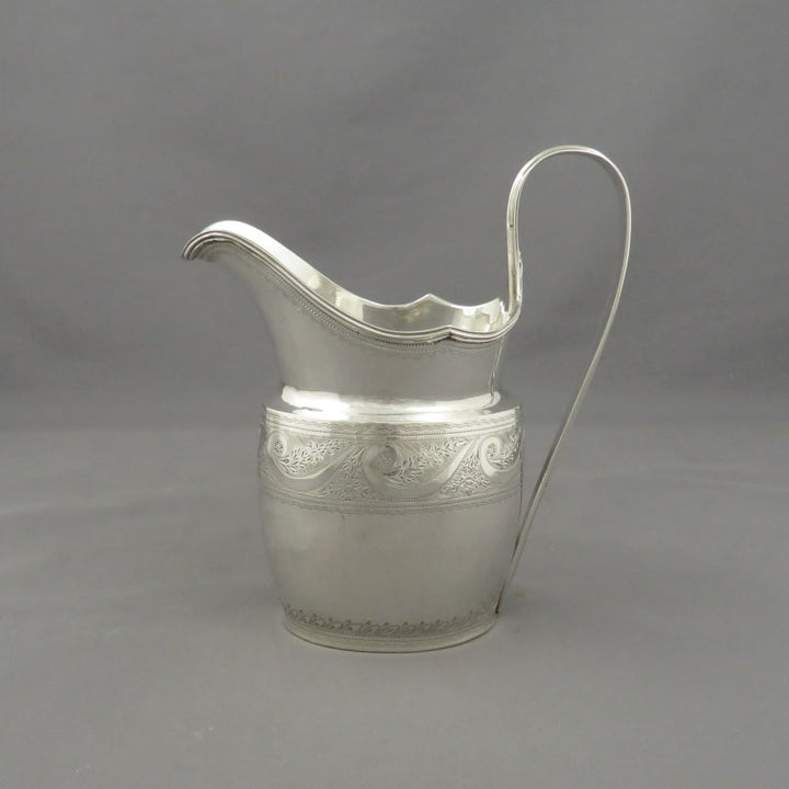 Irish Provincial Silver Cream Jug - JH Tee Antiques