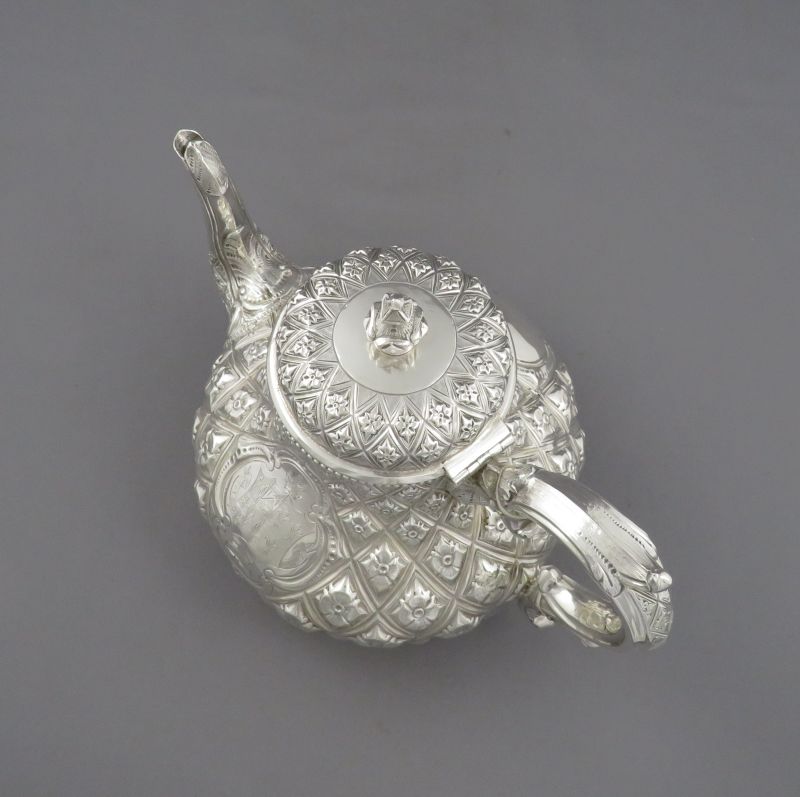 Irish Victorian Silver Tea Set - JH Tee Antiques