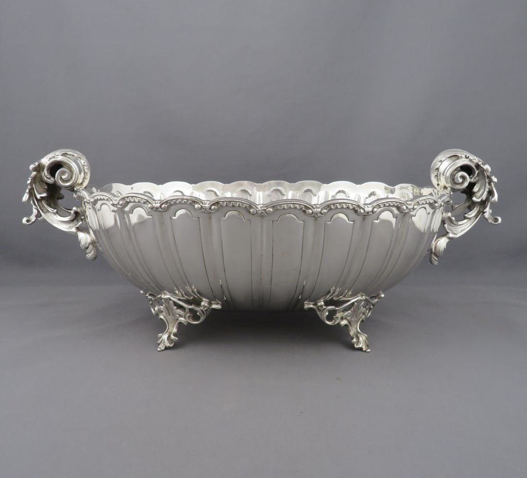 Italian Silver Jardiniere Centrepiece - JH Tee Antiques