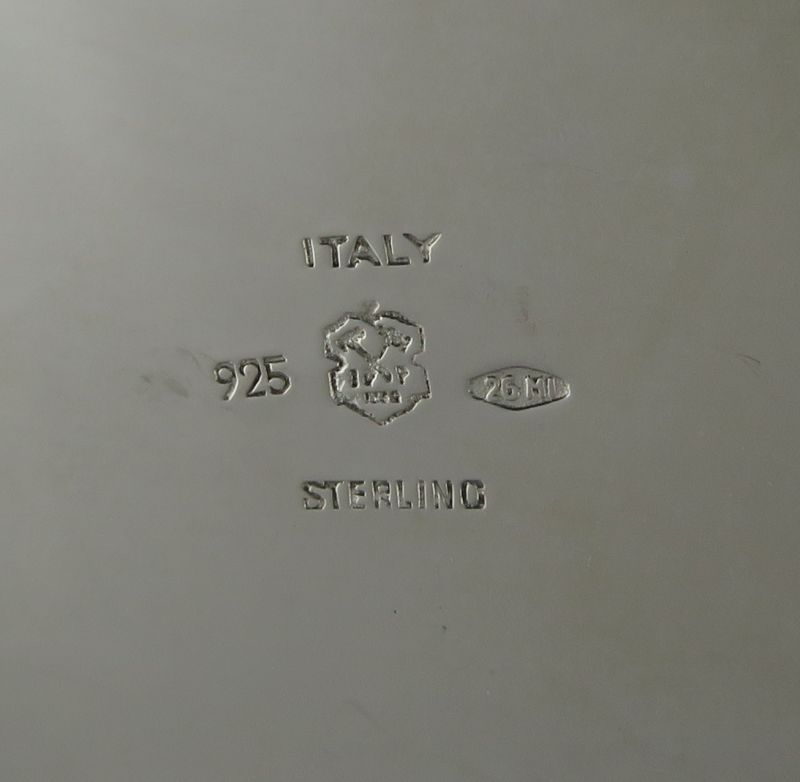 Italian Sterling Silver Tea Caddy - JH Tee Antiques