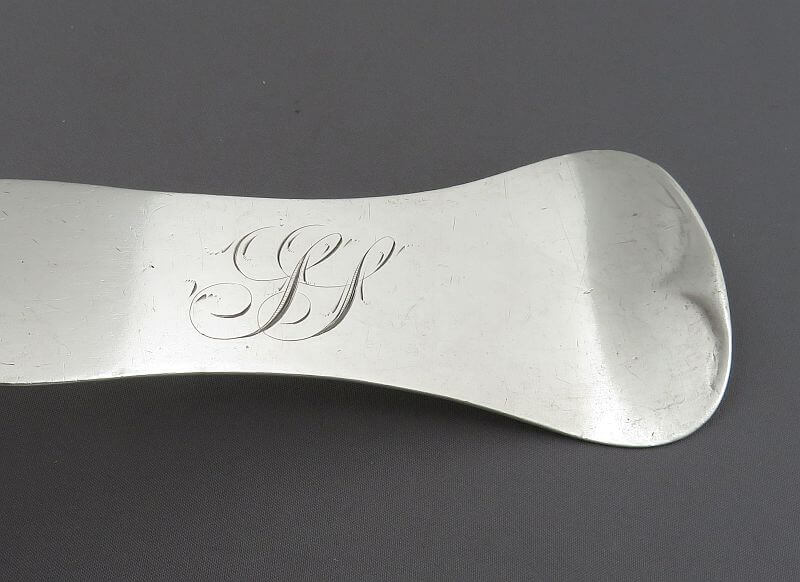 Coin Silver Soup Ladle Jaccard St Louis - JH Tee Antiques