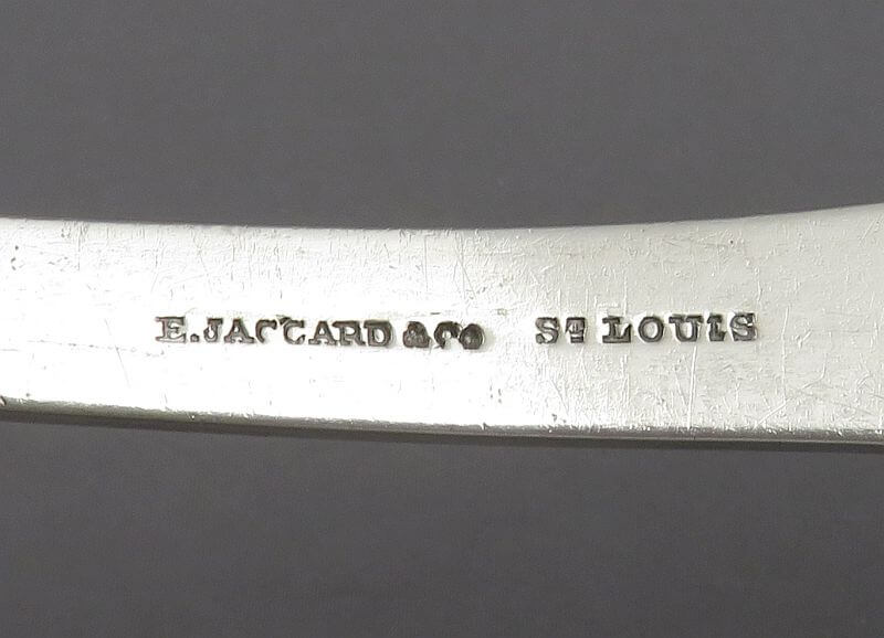 Coin Silver Soup Ladle Jaccard St Louis - JH Tee Antiques