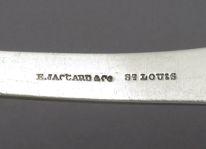 Coin Silver Soup Ladle Jaccard St Louis - JH Tee Antiques
