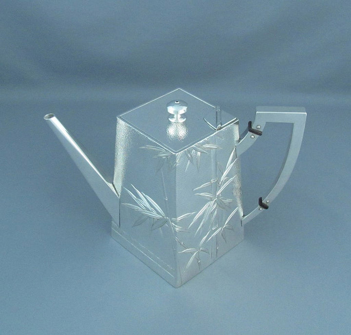 Japanese Silver Coffee Set - JH Tee Antiques