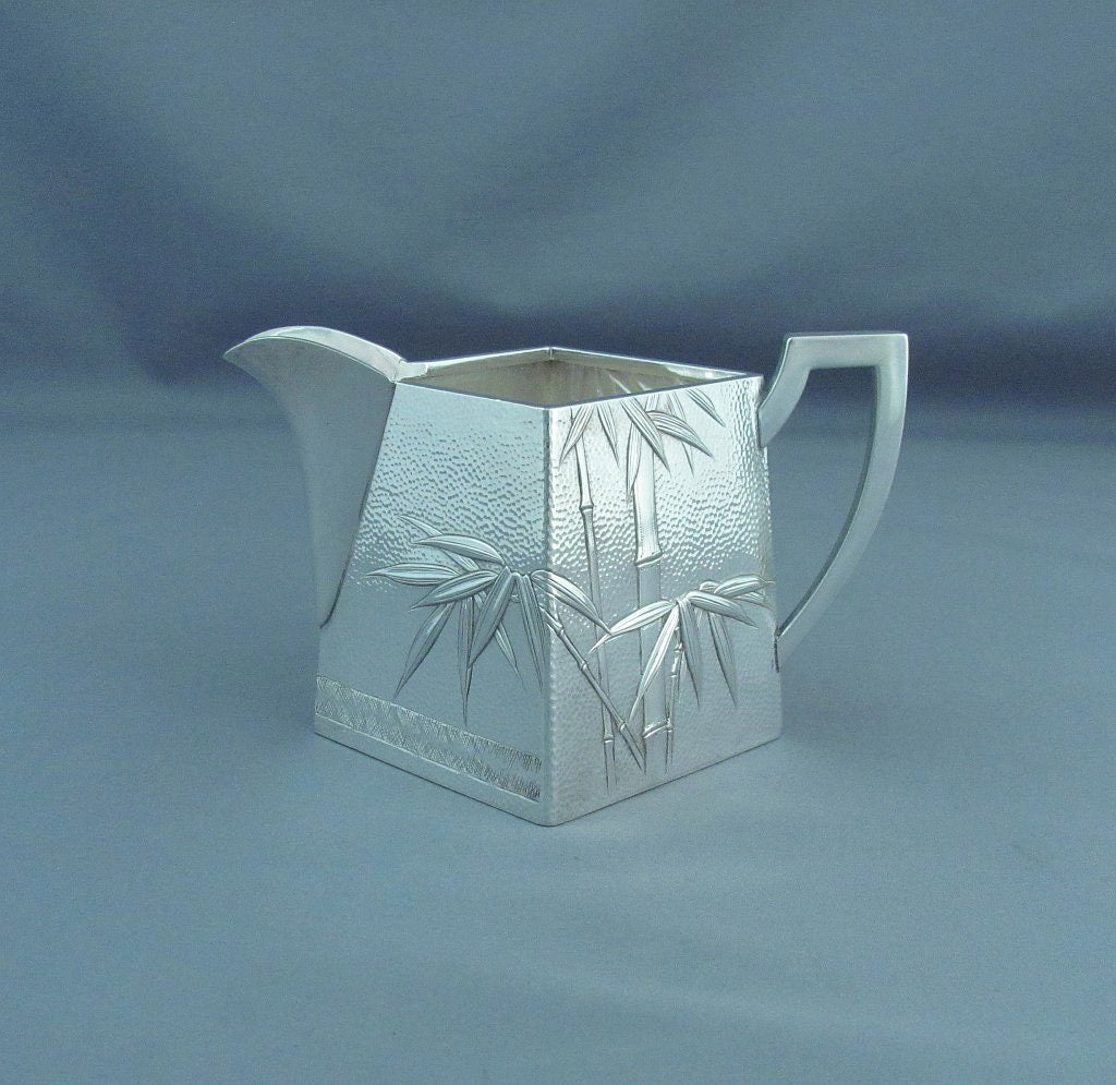 Japanese Silver Coffee Set - JH Tee Antiques