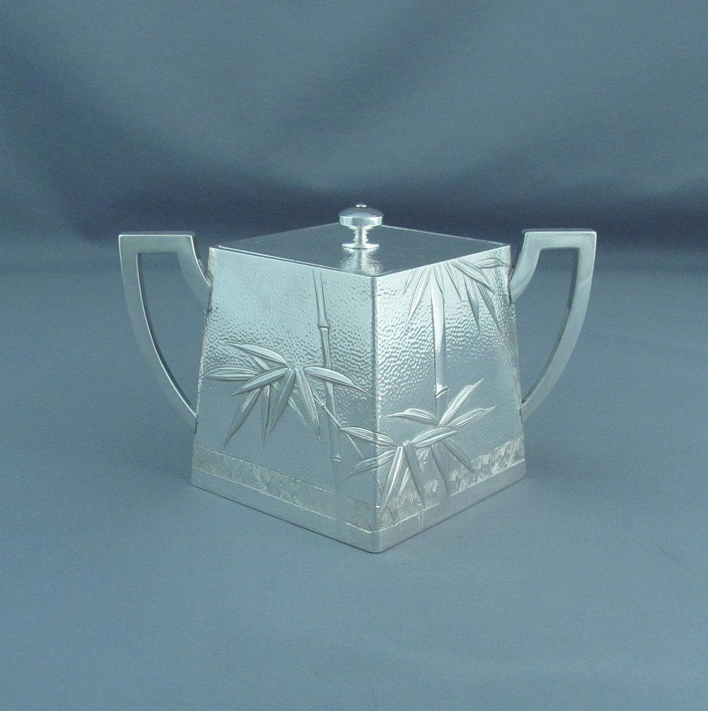 Japanese Silver Coffee Set - JH Tee Antiques