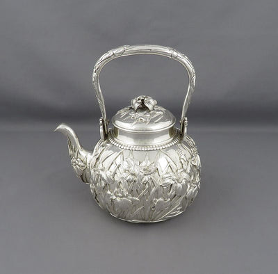 Japanese Meiji Silver Tea Set - JH Tee Antiques