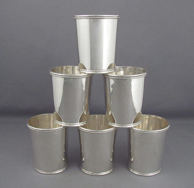 Kentucky Sterling Silver Mint Julep Cups - JH Tee Antiques
