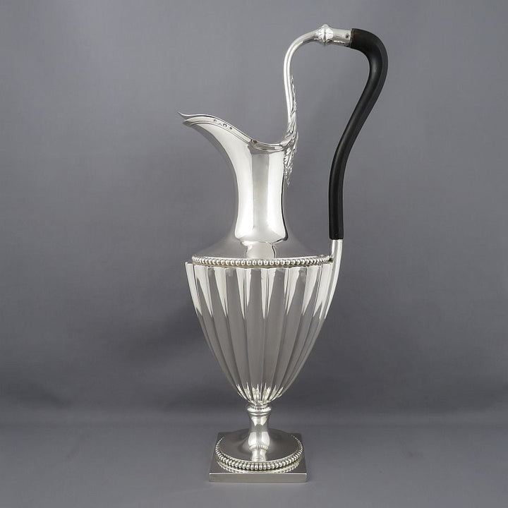 French Neoclassical Silver Ewer - JH Tee Antiques