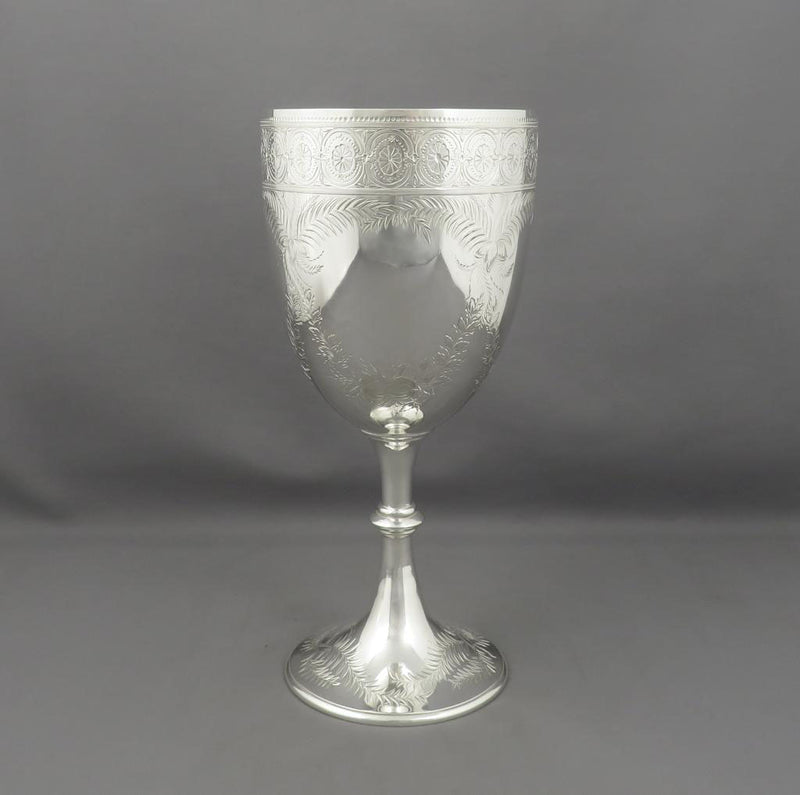 Victorian Sterling Silver Silver Goblet - JH Tee Antiques