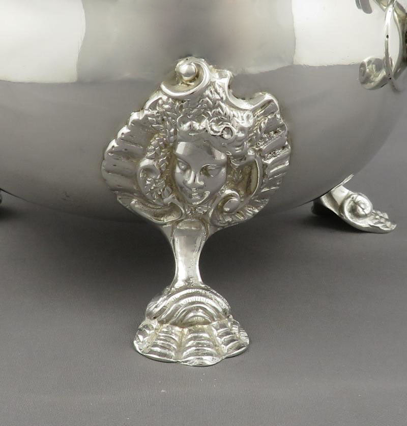 Massive Victorian Sterling Silver Sauce Boat - JH Tee Antiques
