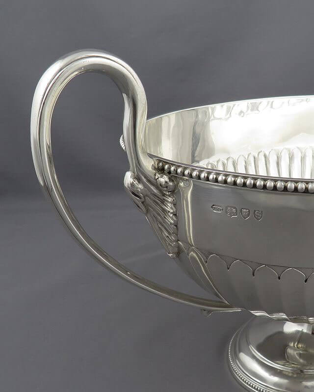 Late Victorian Sterling Silver Soup Tureen - JH Tee Antiques