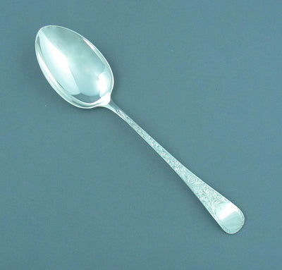 Birks London Engraved Sterling Small Teaspoon - JH Tee Antiques