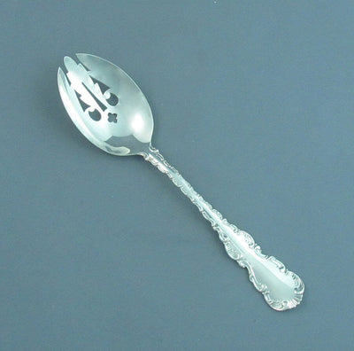 Birks Louis XV Pattern Silver Pierced Tablespoon - JH Tee Antiques