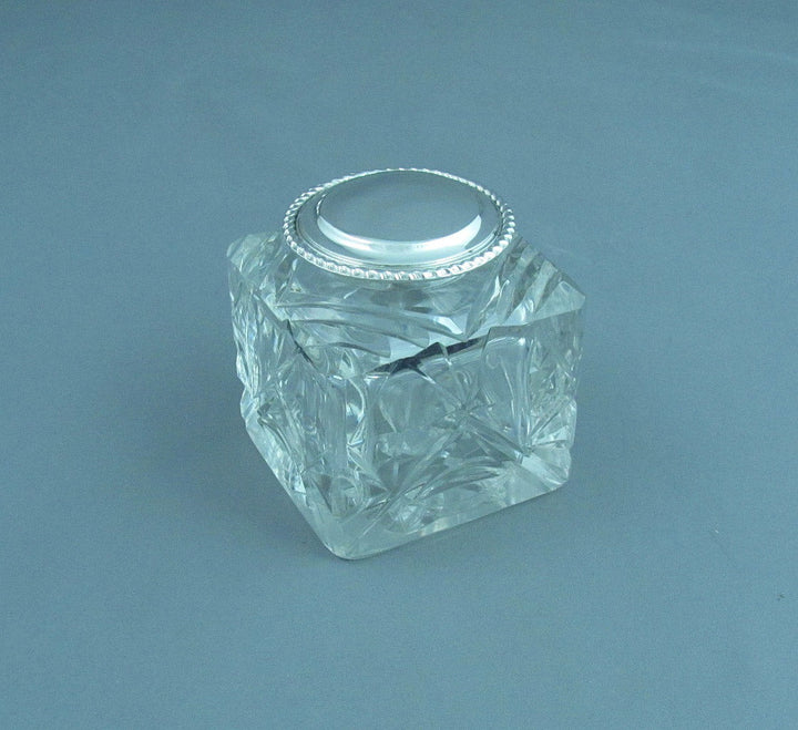Massive Edwardian Sterling Silver Inkstand - JH Tee Antiques