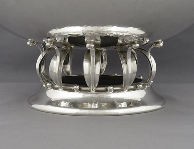 Modernist Sterling Silver Centerpiece Bowl - JH Tee Antiques