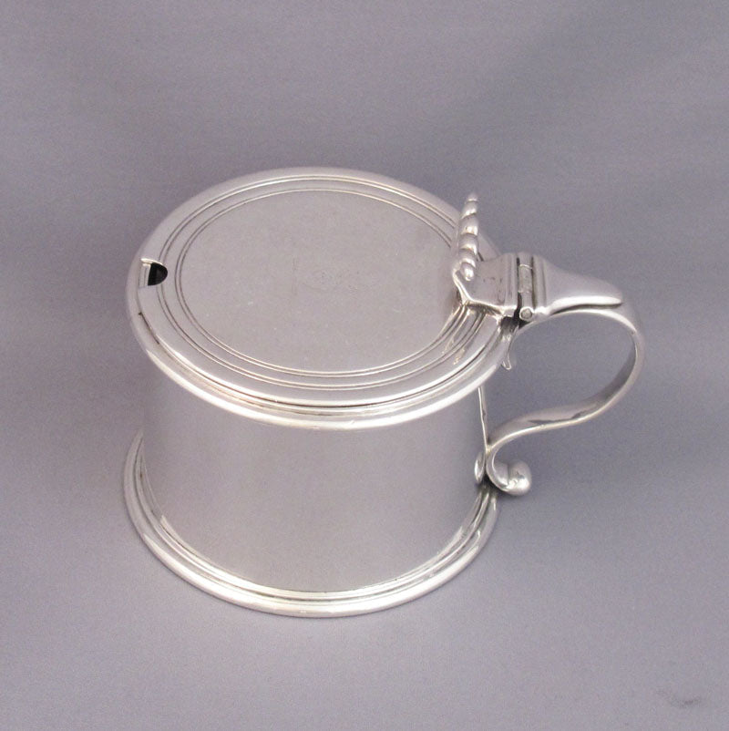 George III Sterling Silver Mustard Pot by Garrard - JH Tee Antiques