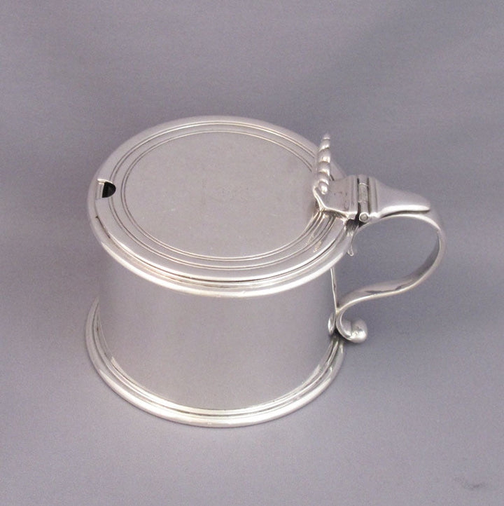 George III Sterling Silver Mustard Pot by Garrard - JH Tee Antiques