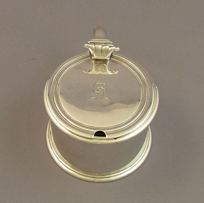 George III Sterling Silver Mustard Pot by Garrard - JH Tee Antiques