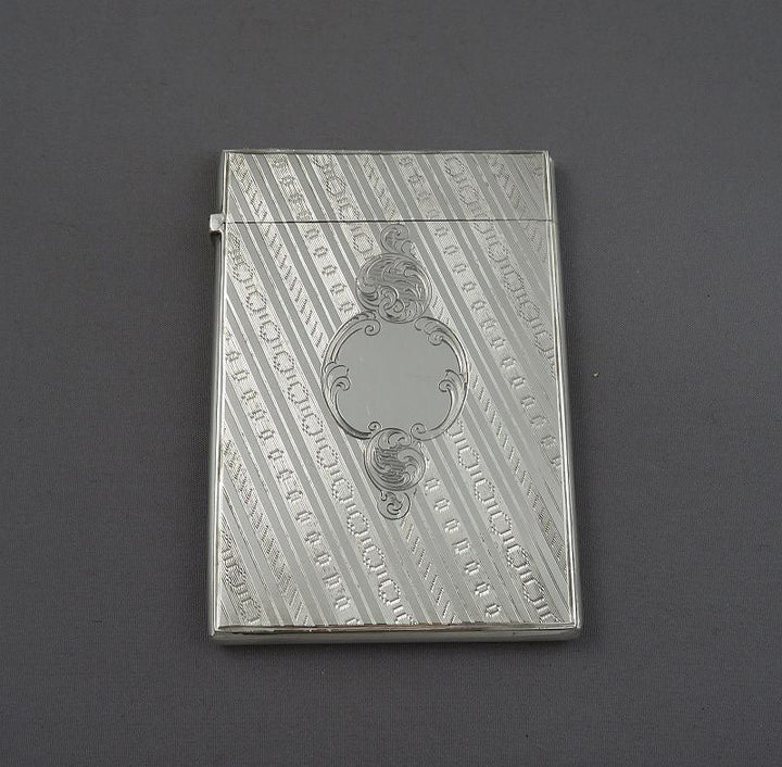 Victorian Silver Card Case - JH Tee Antiques