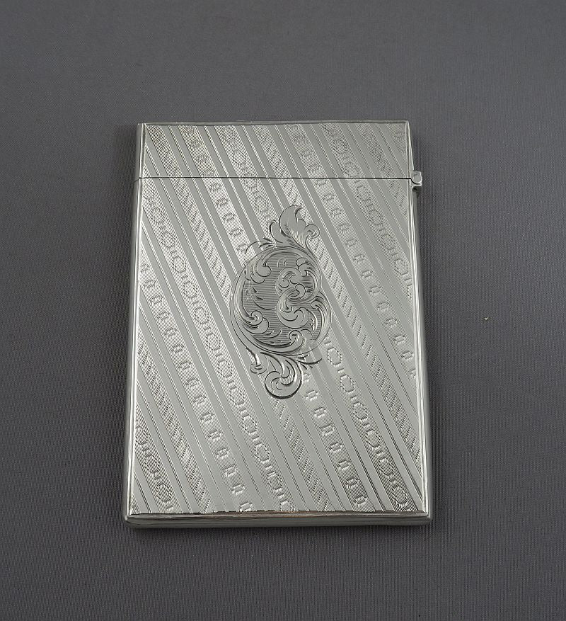 Victorian Silver Card Case - JH Tee Antiques