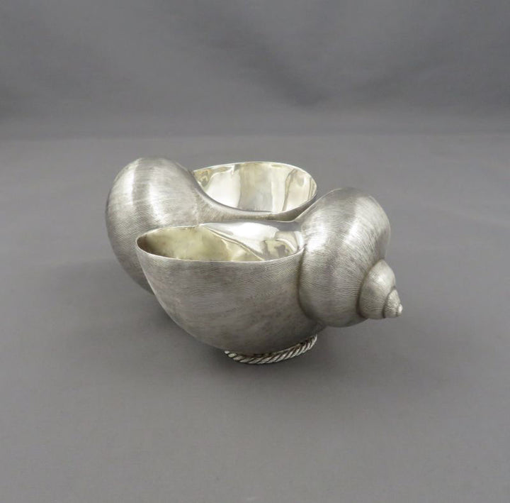 Sterling Silver Nautilus Serving Dish - JH Tee Antiques