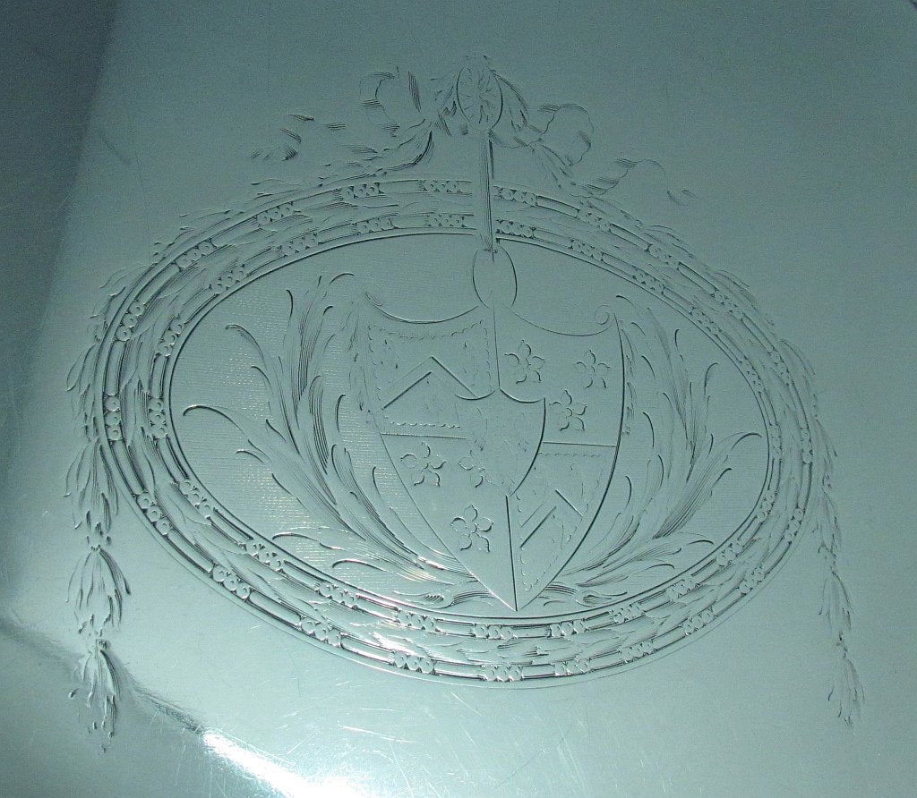 George III Sterling Silver Salver - JH Tee Antiques