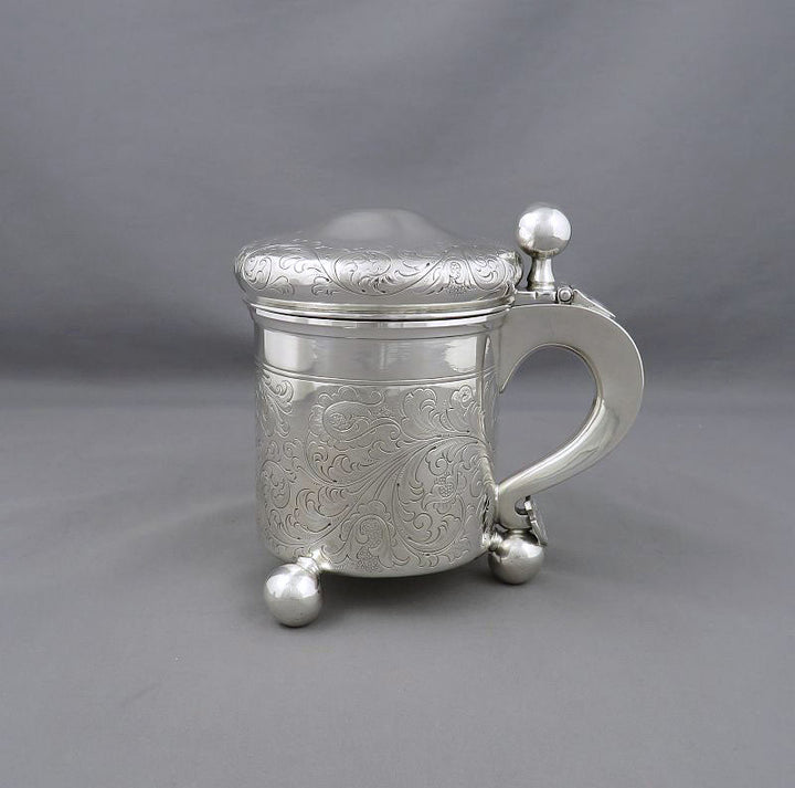 Norwegian Sterling Silver Tankard - JH Tee Antiques
