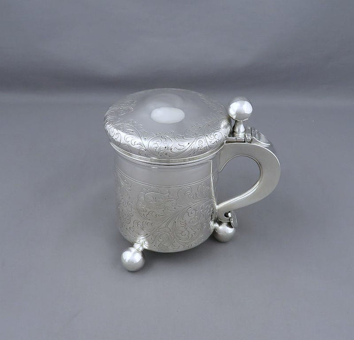 Norwegian Sterling Silver Tankard - JH Tee Antiques