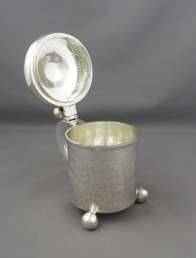 Norwegian Sterling Silver Tankard - JH Tee Antiques