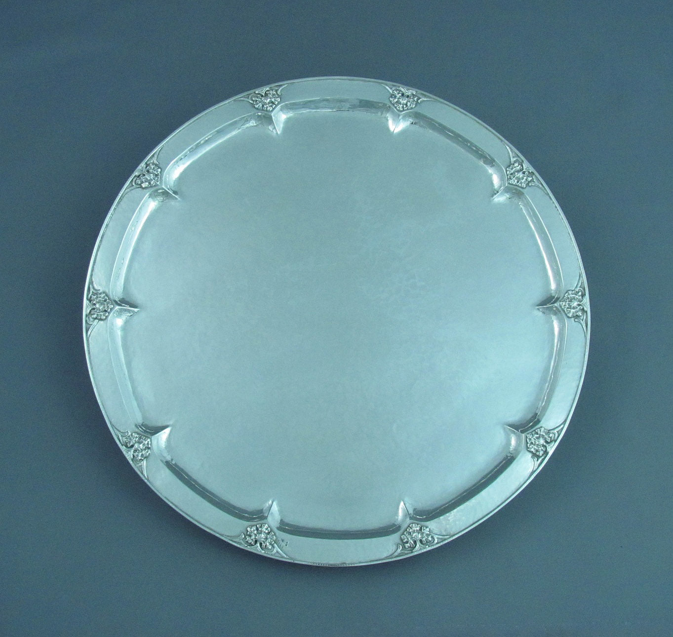 Omar Ramsden Sterling Silver Salver - JH Tee Antiques